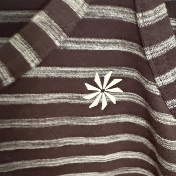 Athleta Charcoal and Black Striped Tank Top - Picture 3 of 5